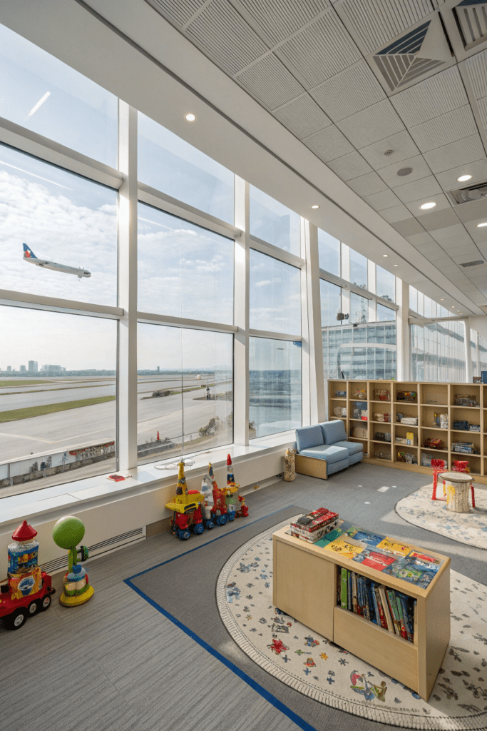 Daycare Rooms Ideas: 10. Mini Airport & Travel Hub