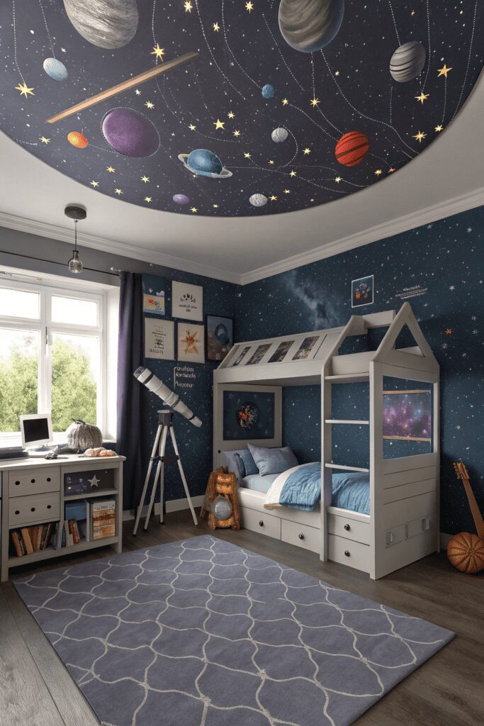 15+ Kids Room Ideas You’ll Want to Copy ASAP! 1 Kids Rooms Ideas: 1. Galaxy Explorer’s Dream Room