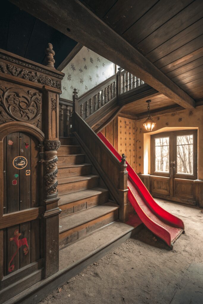 15+ Genius Hidden Room Ideas You Never Knew Existed! 1 Hidden Rooms Ideas: 1. Staircase Slide Room