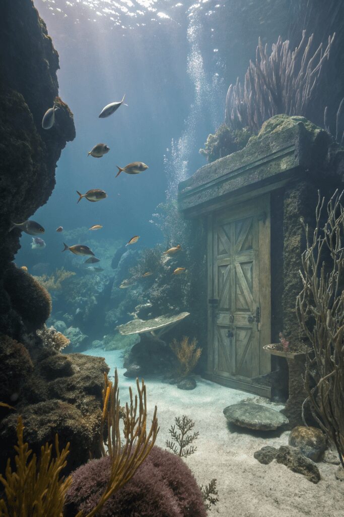 15+ Genius Hidden Room Ideas You Never Knew Existed! 3 Hidden Rooms Ideas: 3. Underwater Aquarium Escape