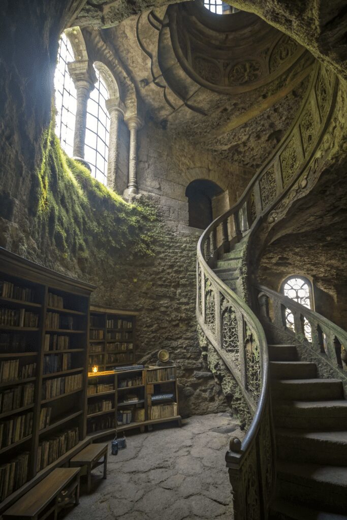 15+ Genius Hidden Room Ideas You Never Knew Existed! 11 Hidden Rooms Ideas: 11. Secret Spiral Library