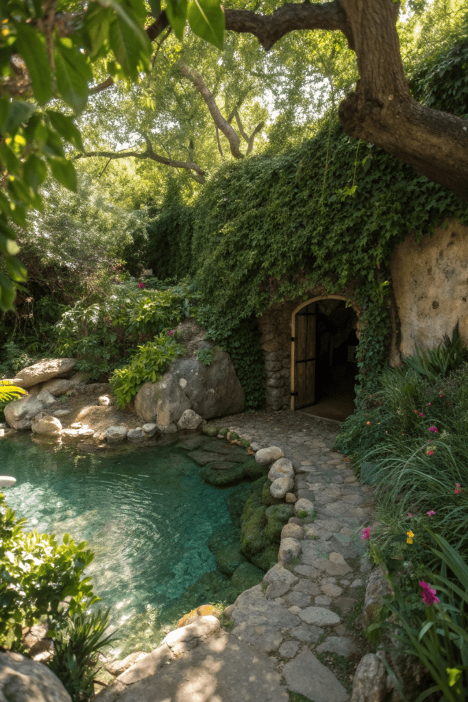 Hidden Rooms Ideas: 13. Secret Poolside Grotto