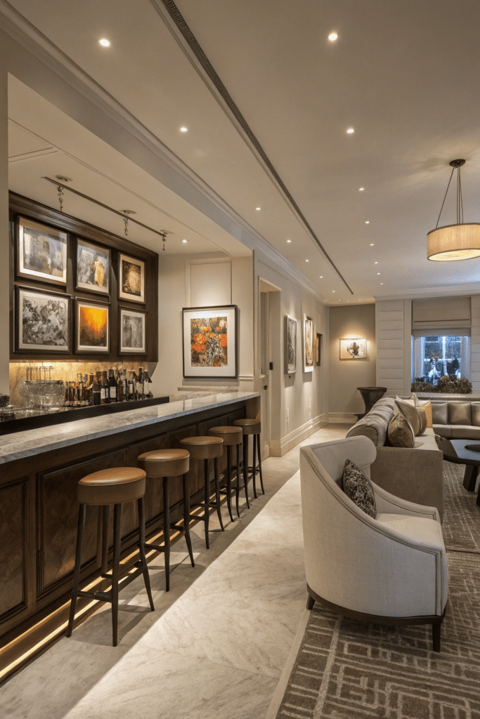 Home Bar Rooms Ideas: 9. The Art Gallery Cocktail Bar