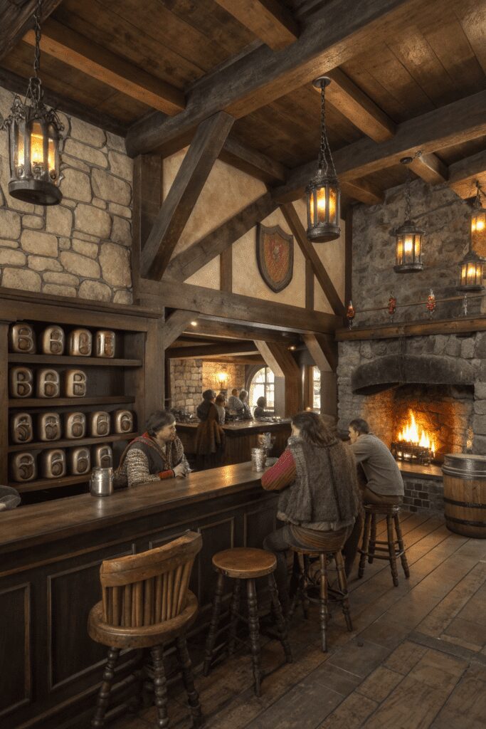 10+ Transform Your Space with These Home Bar Room Ideas! 10 Home Bar Rooms Ideas: 10. The Medieval Tavern Bar