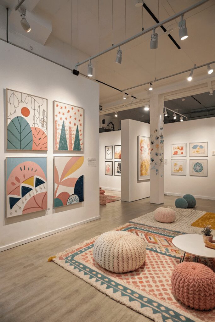 25+ Nursery Room Magic: Decor Ideas You’ll Love! 16 Nursery Room Ideas: 16. Modern Art Gallery with Abstract Pieces