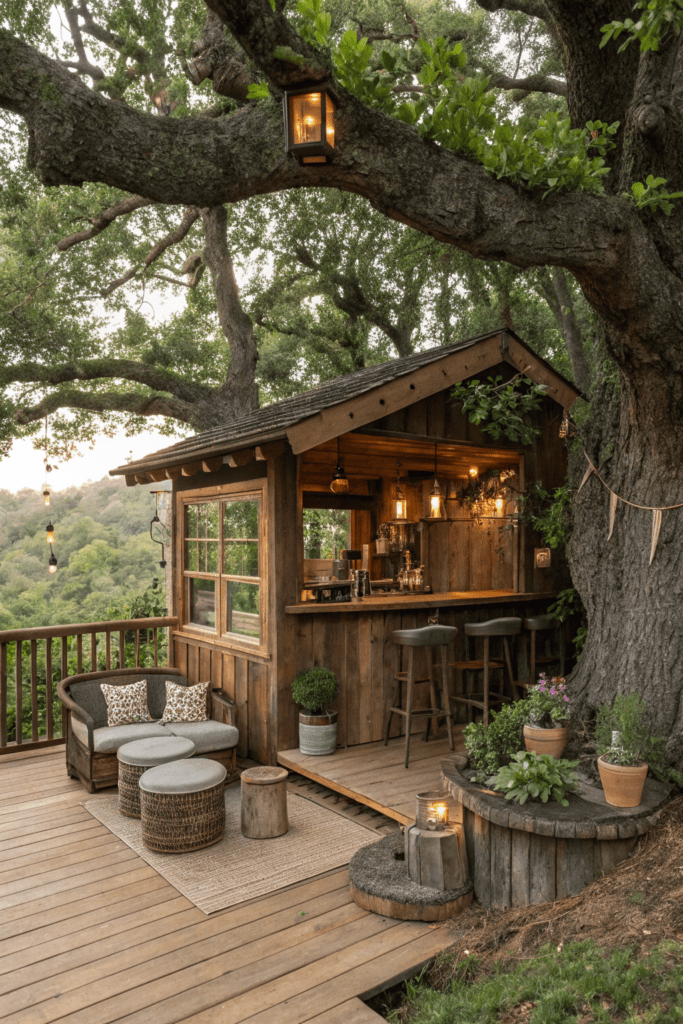 Home Bar Rooms Ideas: 12. The Treehouse Hideaway Bar