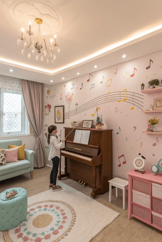 Nursery Room Ideas: 24. Music Maestro with Instrumental Decor