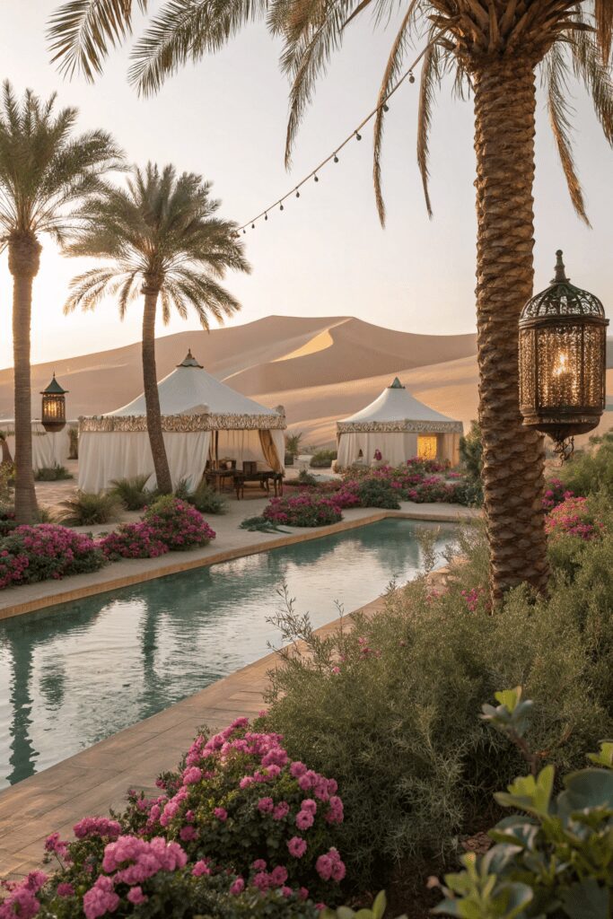 10+ Jaw-Dropping Desi Wedding Decor Inspiration Ideas! 12 Desi Wedding Decor Ideas: 12. Desert Oasis with Arabian Nights Vibes