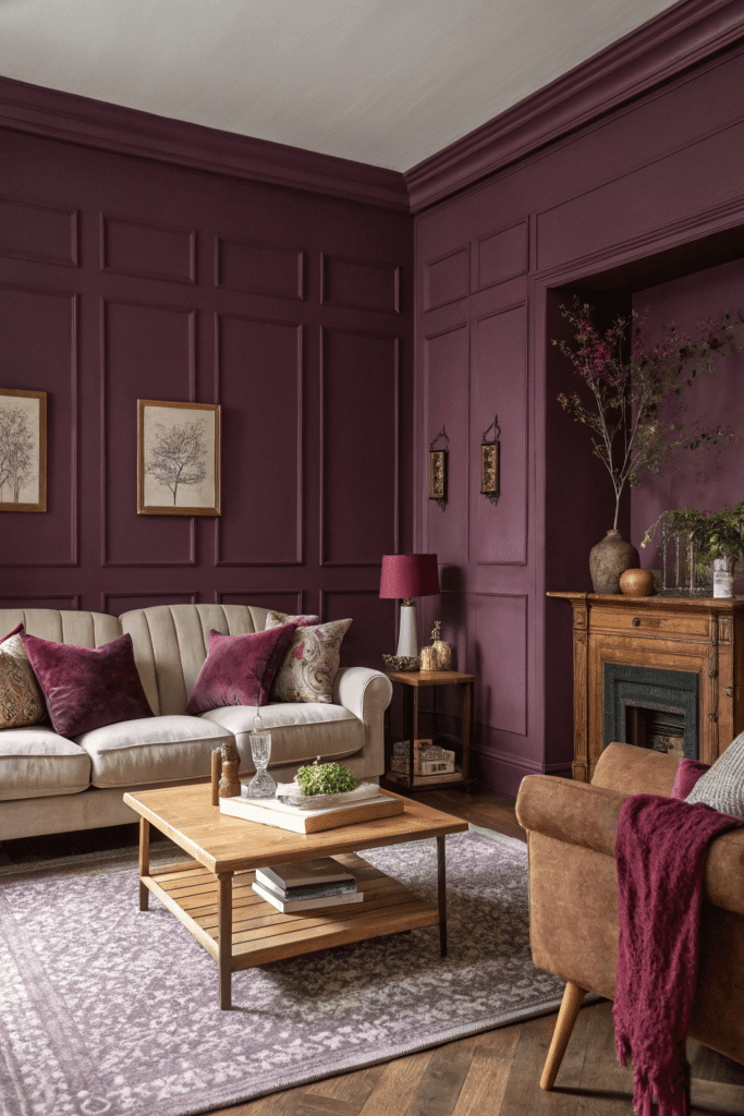 Paint Color Inspiration Ideas: 7. Velvet Plum: Regal and Cozy