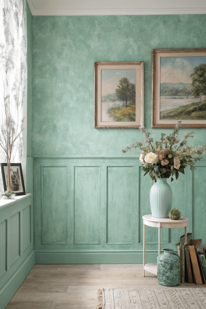 Paint Color Inspiration Ideas: 22. Dusty Mint: Refreshing and Subtle