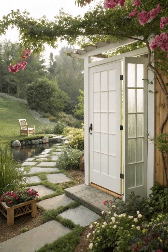 10+ Sherwin Williams Shoji White: Transform Your Space! 5 Sherwin Williams Shoji White Ideas: 5. Shoji White Outdoor Oasis