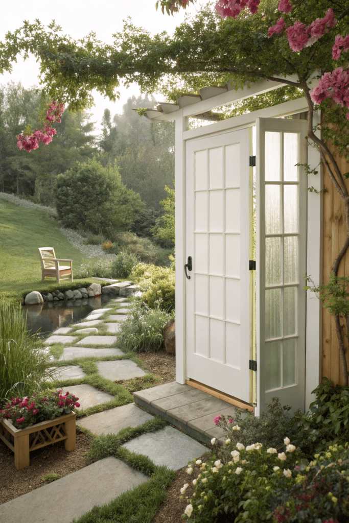 Sherwin Williams Shoji White Ideas: 5. Shoji White Outdoor Oasis