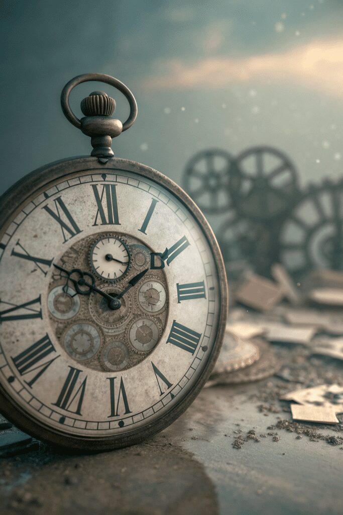 10+ Easy Art Painting Ideas That Will Blow Your Mind! 4 Art Inspo Painting Ideas: 4. Time Fragmented: A Clock Without Hands