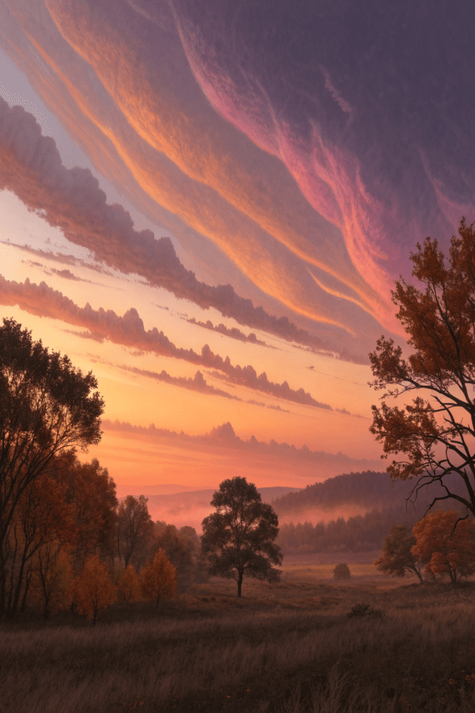 Art Inspo Painting Ideas: 7. The Melting Horizon