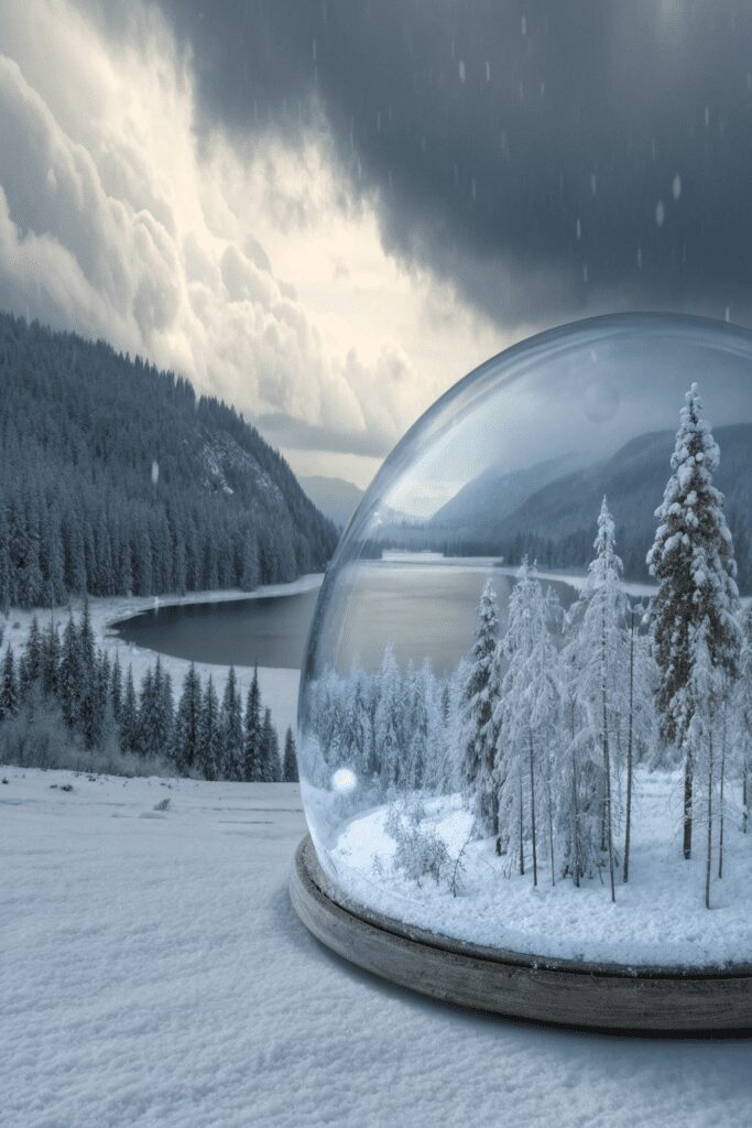 10+ Easy Art Painting Ideas That Will Blow Your Mind! 9 Art Inspo Painting Ideas: 9. Eternal Winter in a Glass Dome