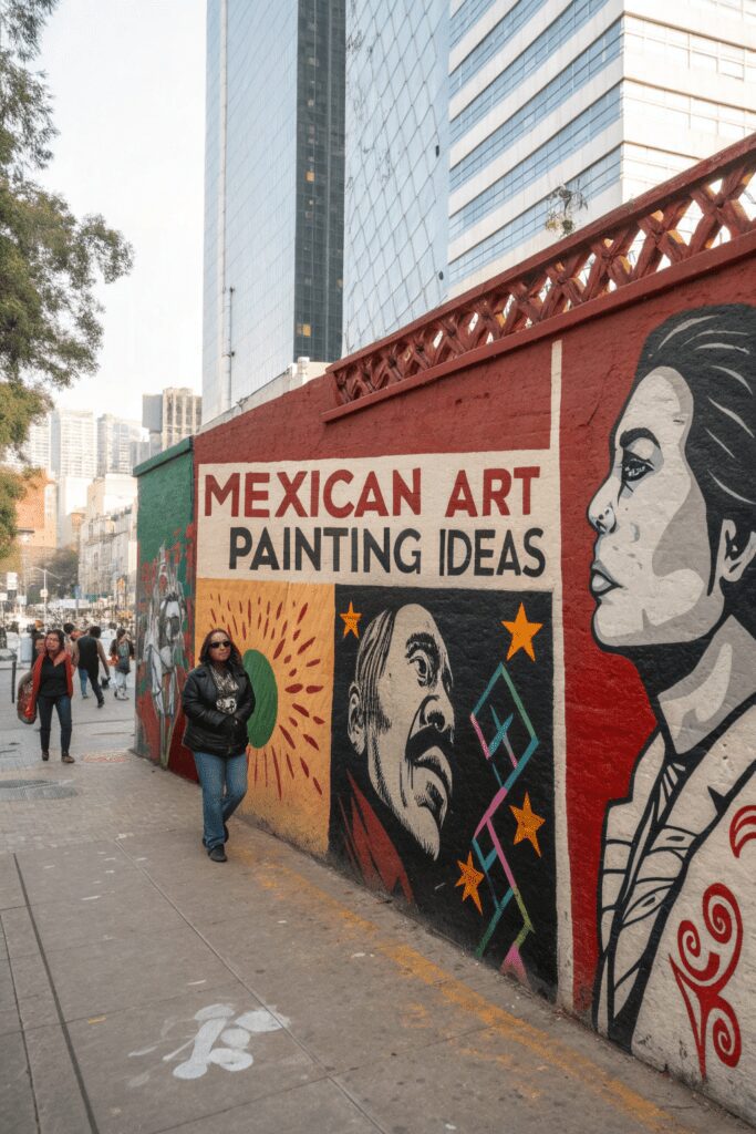 20+ Inspiring Mexican Art Painting Ideas for Your Project! 4 Mexican Art Painting Ideas: 4. Revolutionary Spirit Through Graffiti Art