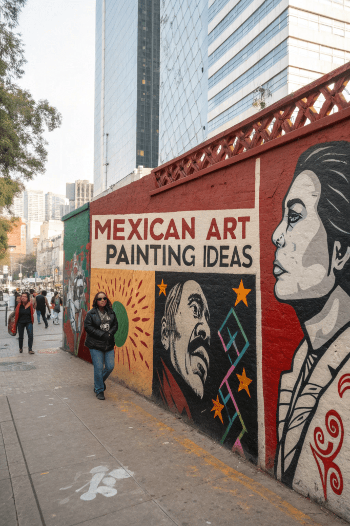 Mexican Art Painting Ideas: 4. Revolutionary Spirit Through Graffiti Art