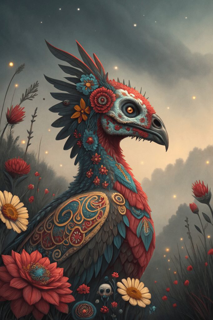 20+ Inspiring Mexican Art Painting Ideas for Your Project! 6 Mexican Art Painting Ideas: 6. Mexican Folklore Creatures Reimagined