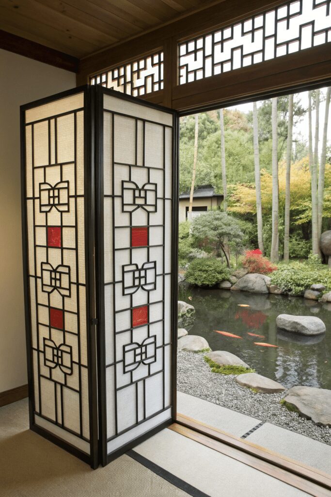 10+ Sherwin Williams Shoji White: Transform Your Space! 7 Sherwin Williams Shoji White Ideas: 7. Shoji White and Bold Geometric Patterns