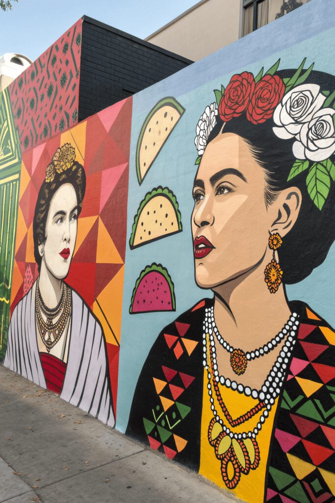 20+ Inspiring Mexican Art Painting Ideas for Your Project! 11 Mexican Art Painting Ideas: 11. Modern Mexican Icons in Pop Art Style