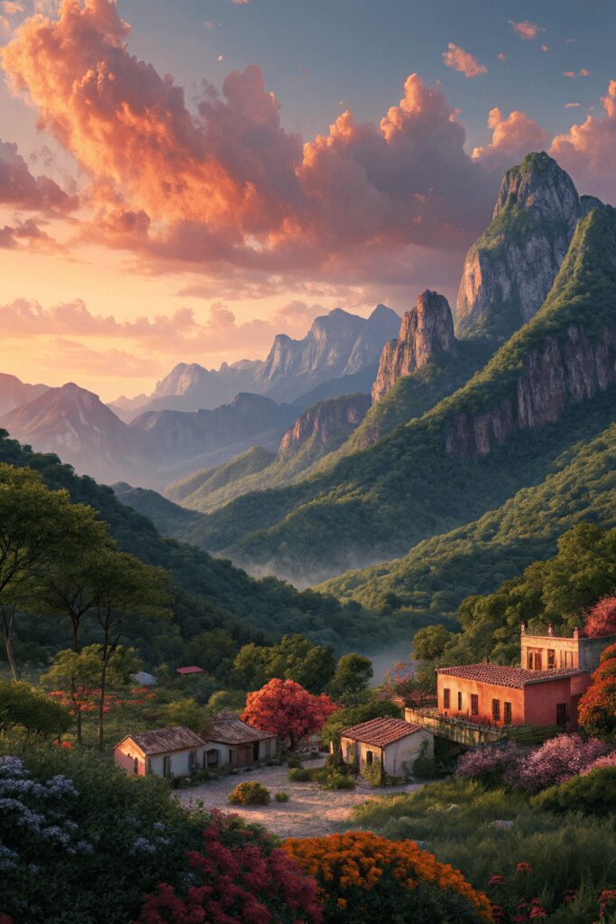 20+ Inspiring Mexican Art Painting Ideas for Your Project! 15 Mexican Art Painting Ideas: 15. The Spirit of the Sierra Madre Mountains
