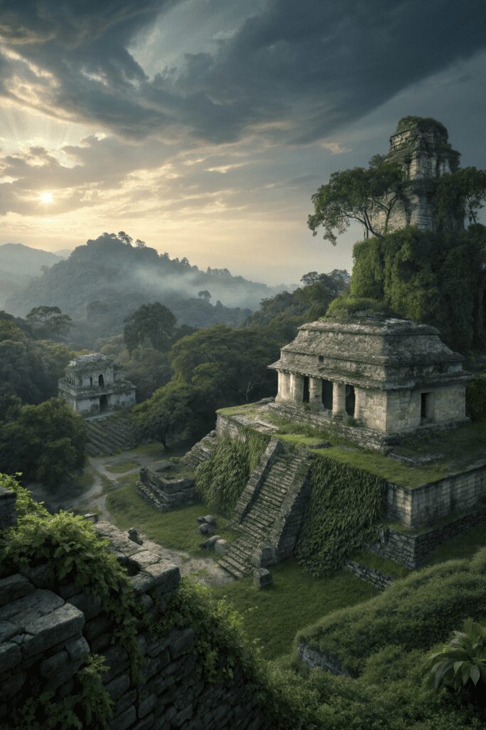 20+ Inspiring Mexican Art Painting Ideas for Your Project! 17 Mexican Art Painting Ideas: 17. The Whispering Voices of Ancient Mesoamerican Ruins