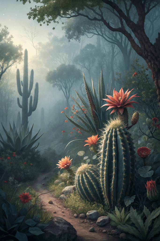 Mexican Art Painting Ideas: 24. The Mystical Energy of Mexican Sacred Plants