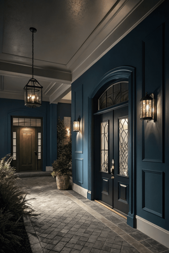 Valspar Paint Color Ideas: 9. Midnight Mirage: Bold Drama for an Entryway