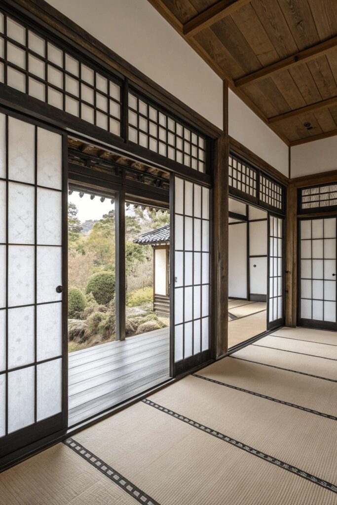 10+ Sherwin Williams Shoji White: Transform Your Space! 11 Sherwin Williams Shoji White Ideas: 11. Shoji White and Black Window Frames for Contrast