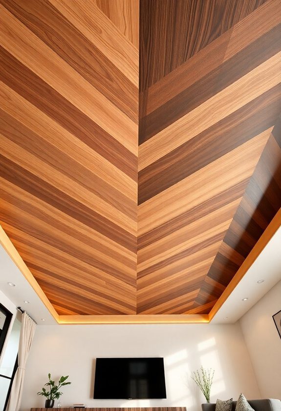 Wooden Ceiling Design Ideas: Geometric Wooden Ceiling Patterns