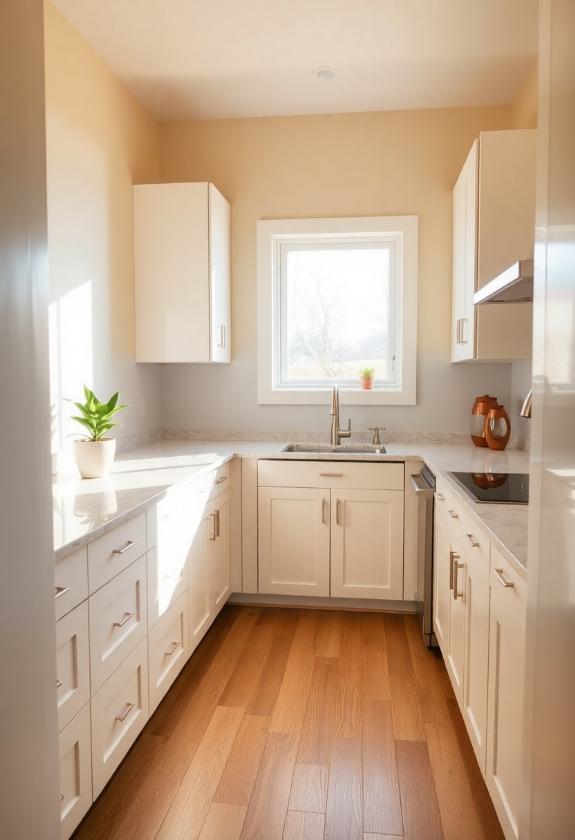 Kitchen Paint Colors: Ivory Shades to Enhance the Perception of Size