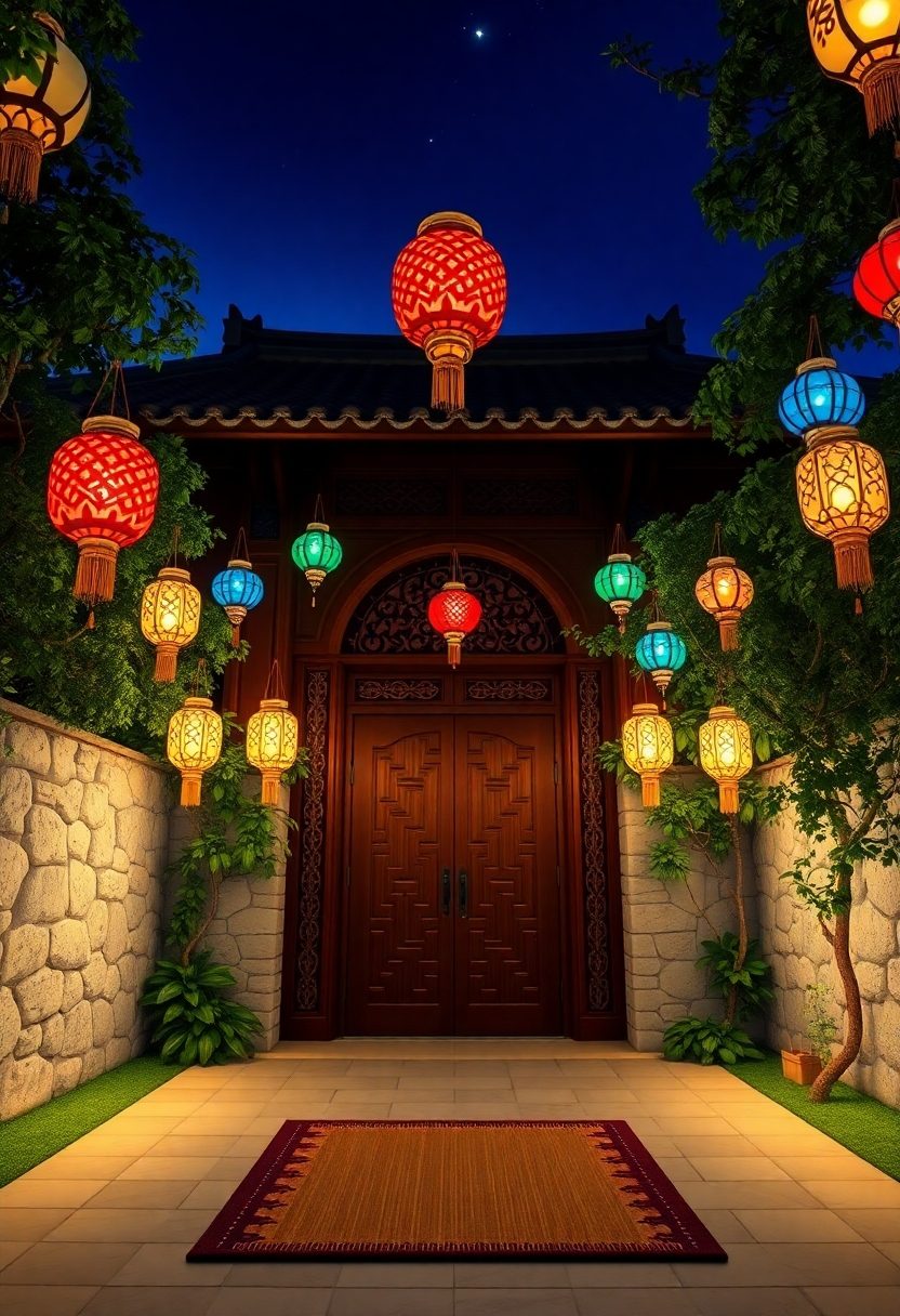 Eid Al-Fitr Decor Ideas: Hanging Lanterns for a Dramatic Entrance