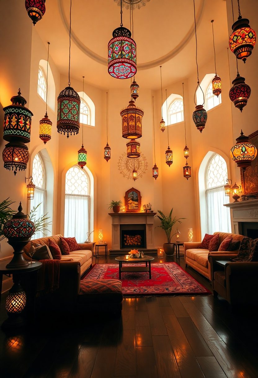 Eid Al-Fitr Decor Ideas: Indoor Lantern Decor for a Cozy Atmosphere