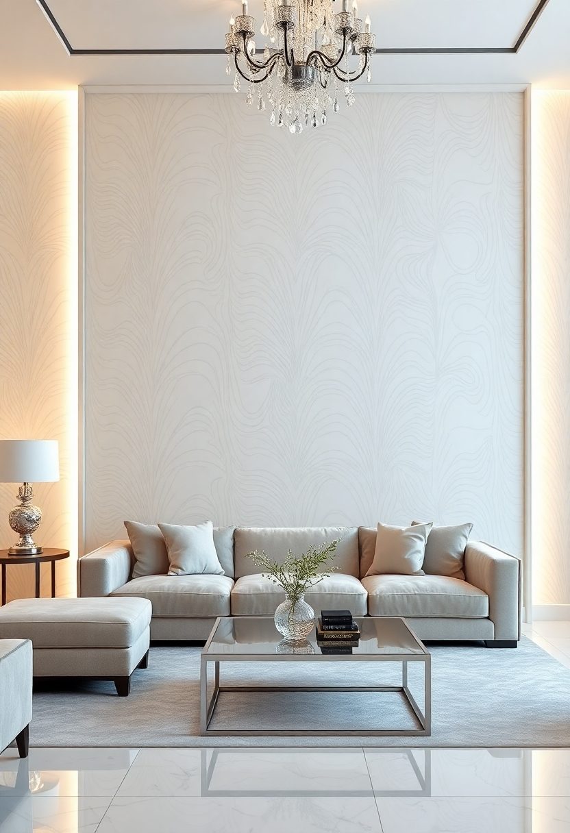 Trendy Wallpaper Ideas: Glossy Finishes for a High-End Appearance