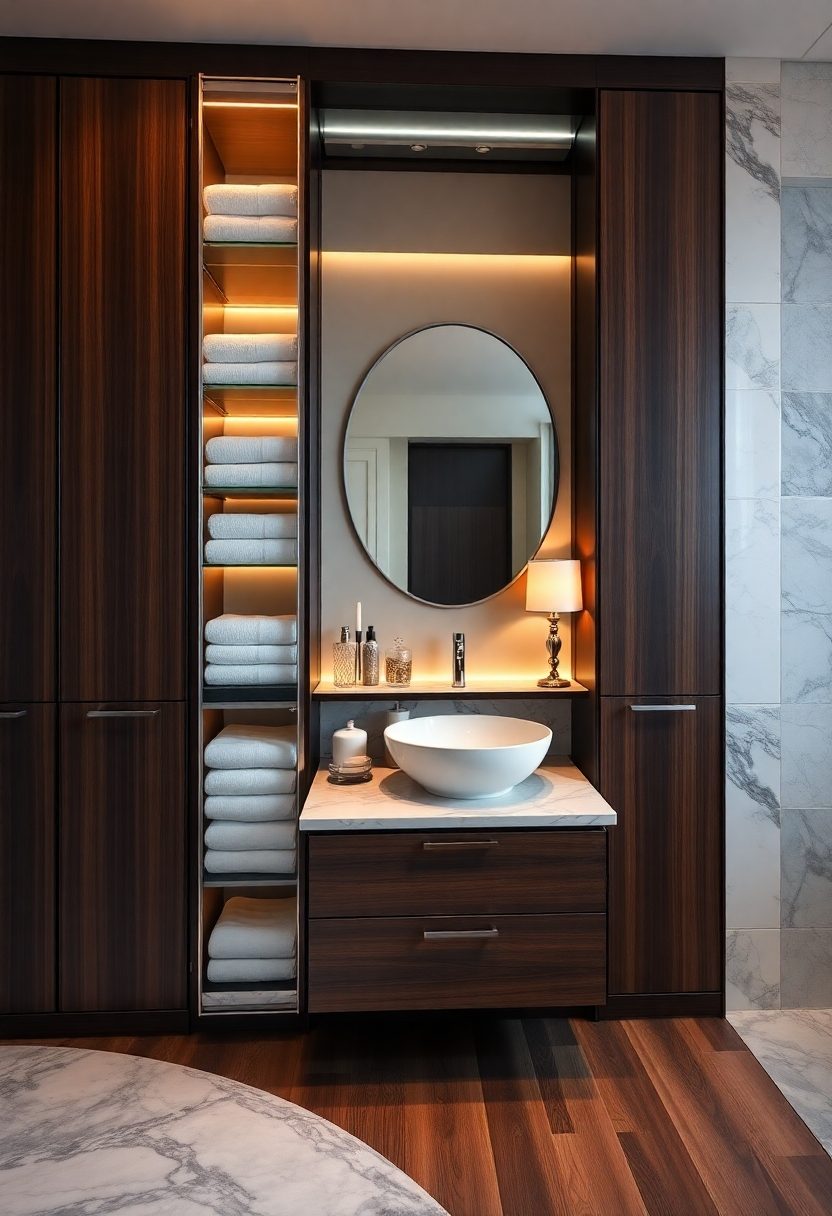 Luxury Bathroom Ideas: Opulent Storage Solutions