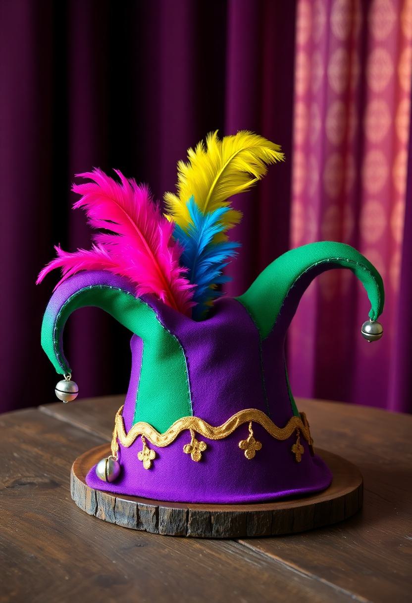 Mardi Gras Home Decor Ideas: DIY Jester Hats