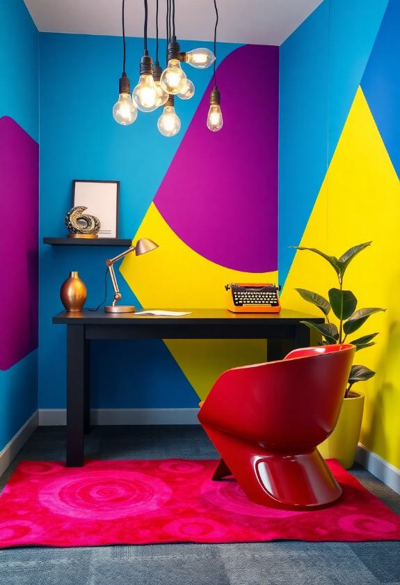 Office Cubicle Aesthetic Ideas: Bold Statement