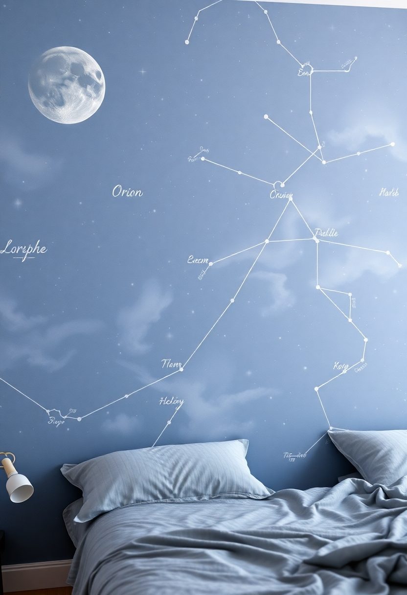 Bedroom Wallpaper Ideas: Dreamy Celestial Maps