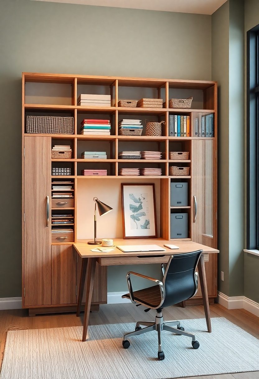 Home Office Ideas for Working Moms Day: Utilizing Vertical Space for Storage