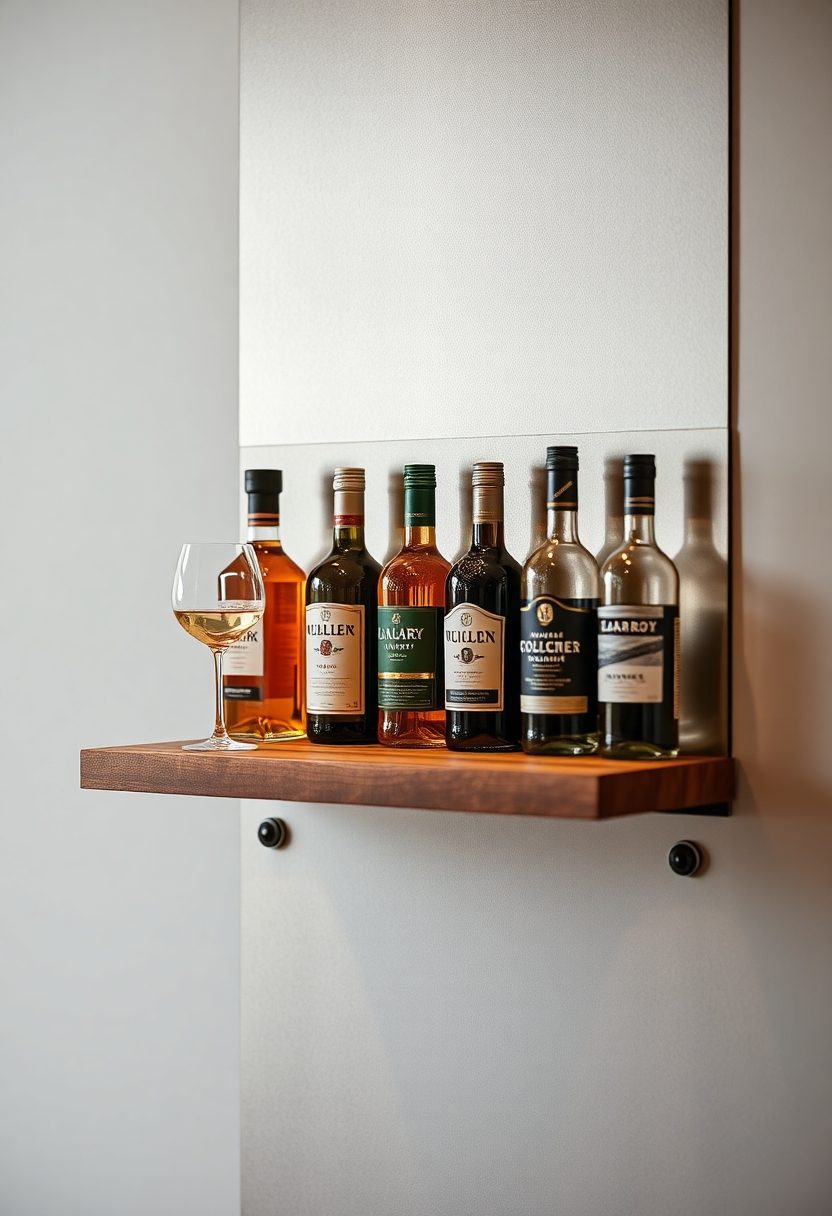 Lavish Home Bar Design Ideas: Contemporary Bar Shelf Designs