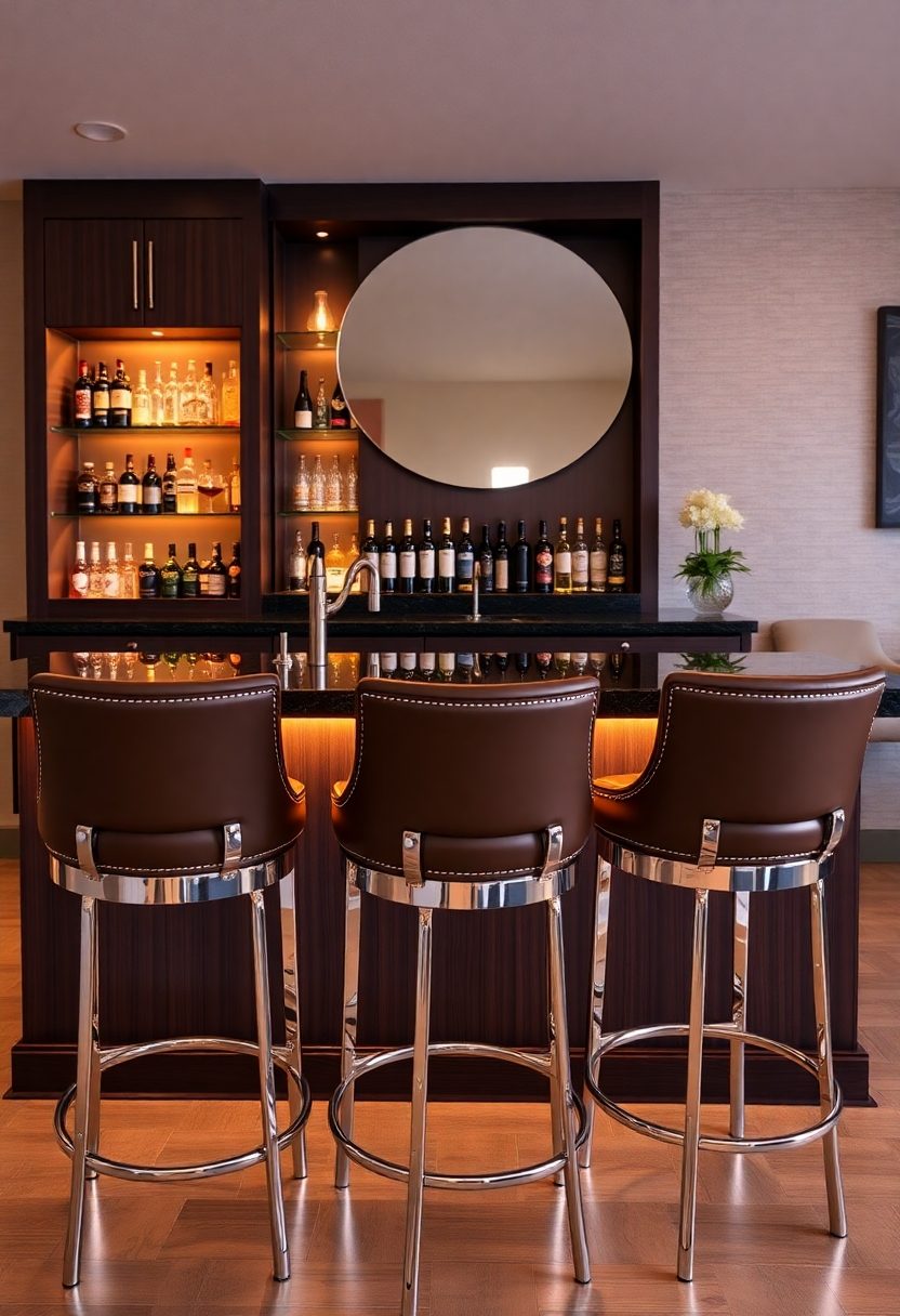 Lavish Home Bar Design Ideas: Designer Bar Stool Inspirations