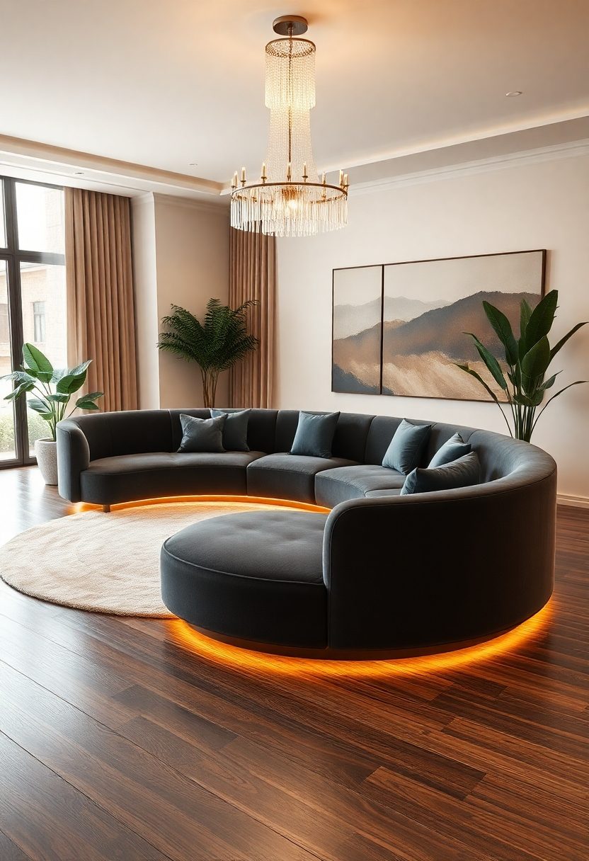 Luxury Sofa Ideas: Curved Sofa Designs