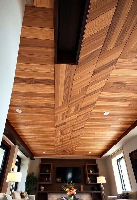 Wooden Ceiling Design Ideas: Chic Wooden Drop Ceiling Designs