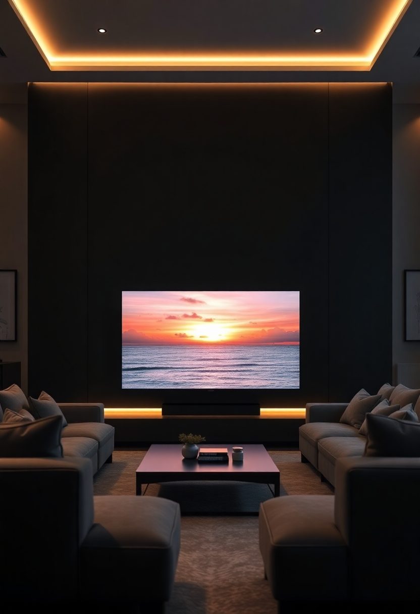 Luxury TV Wall Ideas: Frameless TV Wall Ideas