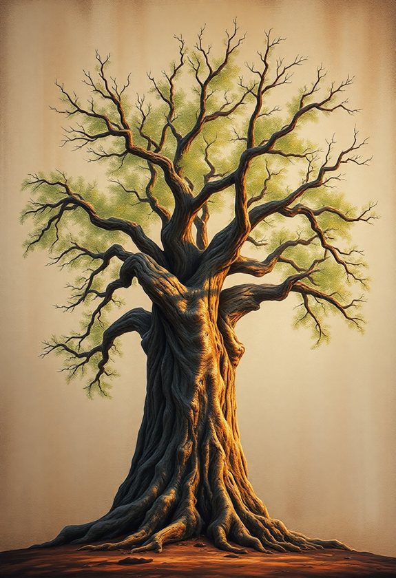 Tree Wall Painting Ideas: Rustic Tree Paintings