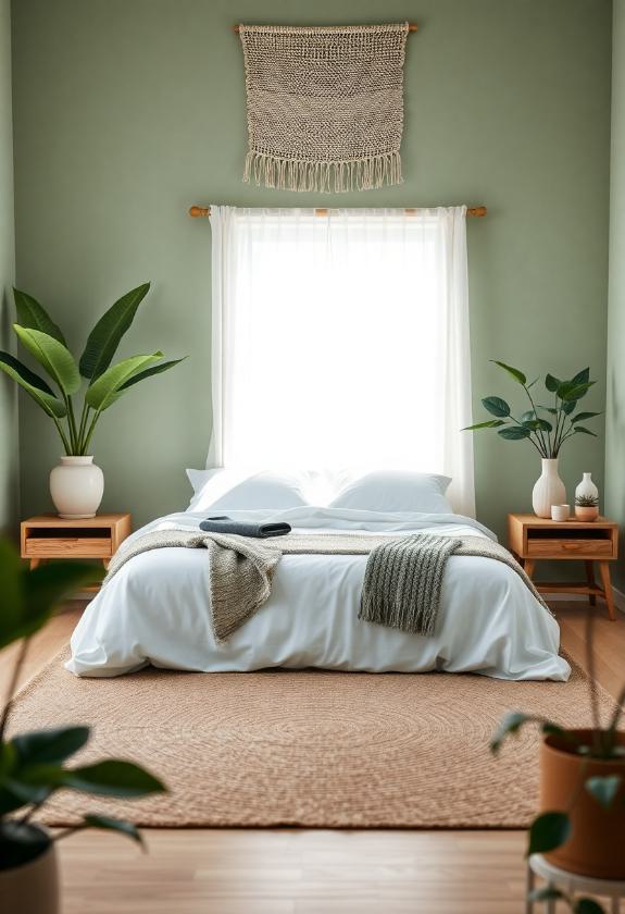 Bedroom Paint Colors  Ideas : Sage Green for a Nature-Inspired Sanctuary