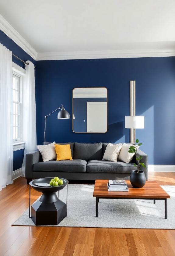 Blue Paint Shades: Bold Navy Shades for Dramatic Effects