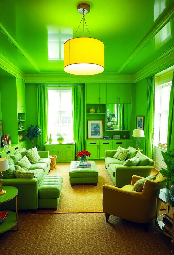 House Paint Colors: Designers' Worst Nightmare: The Overuse of Neon Green