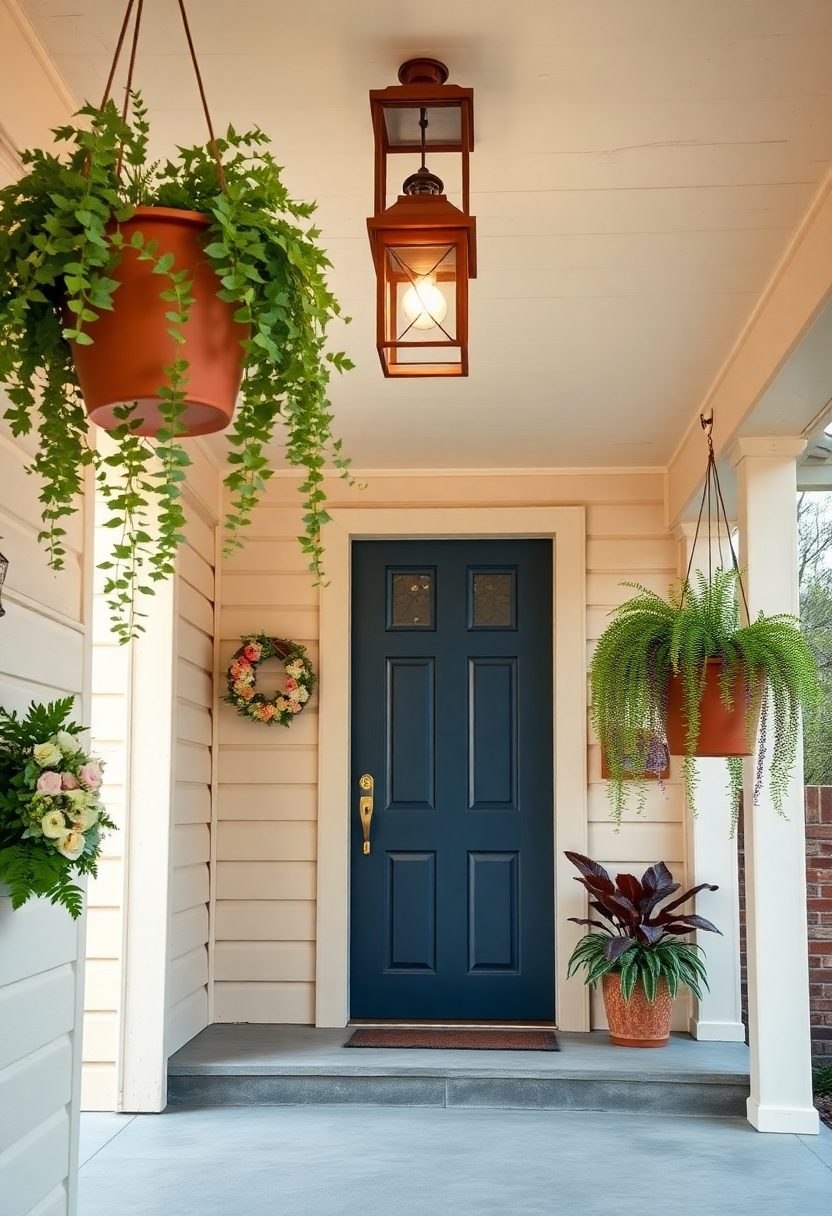 Small Front Porch Decorating Ideas: Hanging Decorations to Maximize Space