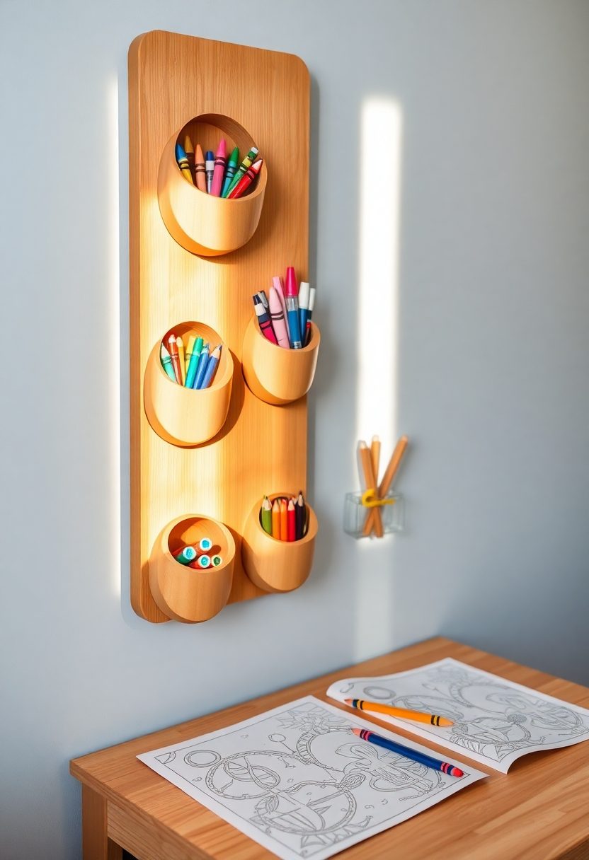 Kid's Room Decor Ideas for Crayon Day: Crayon Box Storage